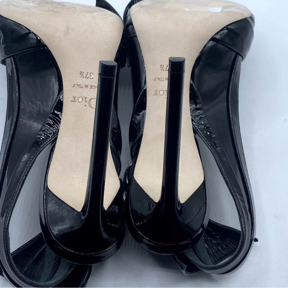 Christian Dior Patent Leather Slingback Heels - Picture 13 of 15